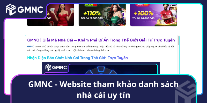 Gmnc Website Tham Khao Danh Sach Nha Cai Uy Tin